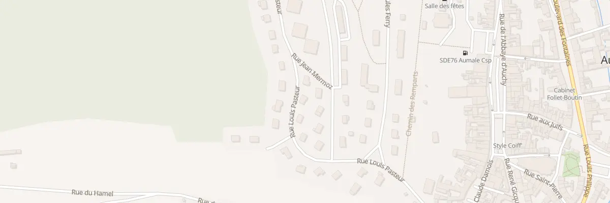 Plan du 8 Rue Louis Pasteur à Aumale