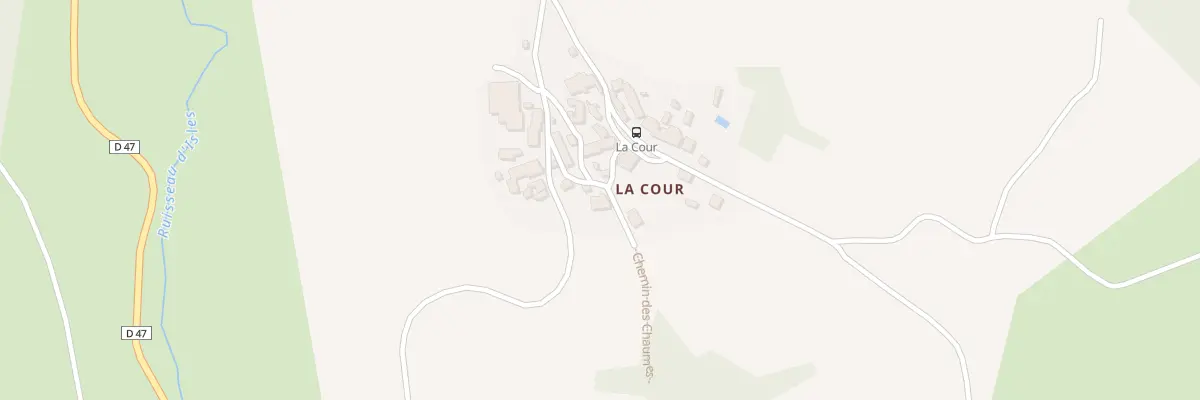 Plan du 12 La Cour à Bussière-Dunoise