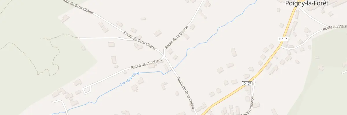 Plan du 2 Rte du Gros Chêne à Poigny-la-Forêt