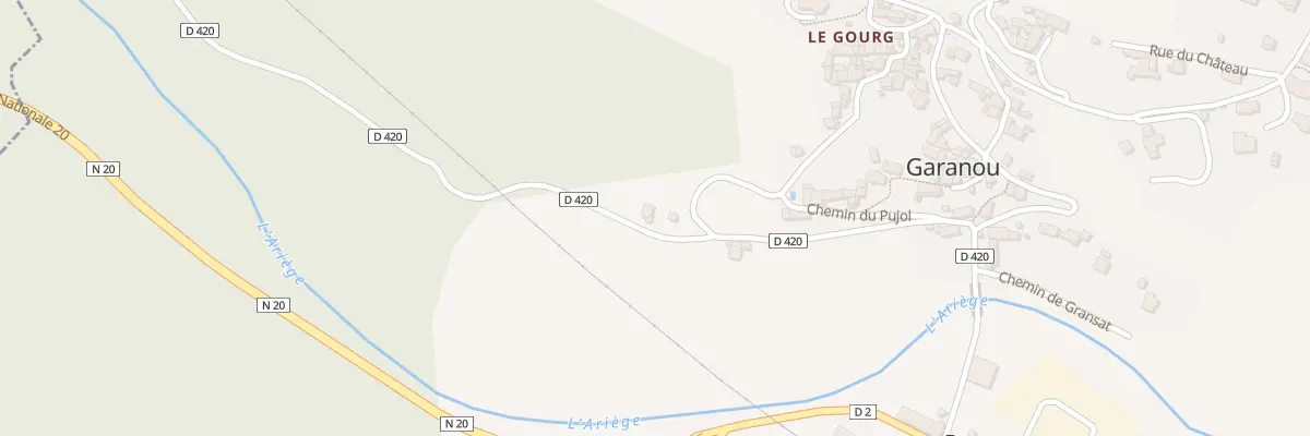 Plan du 1 Rue du Moulin à Garanou