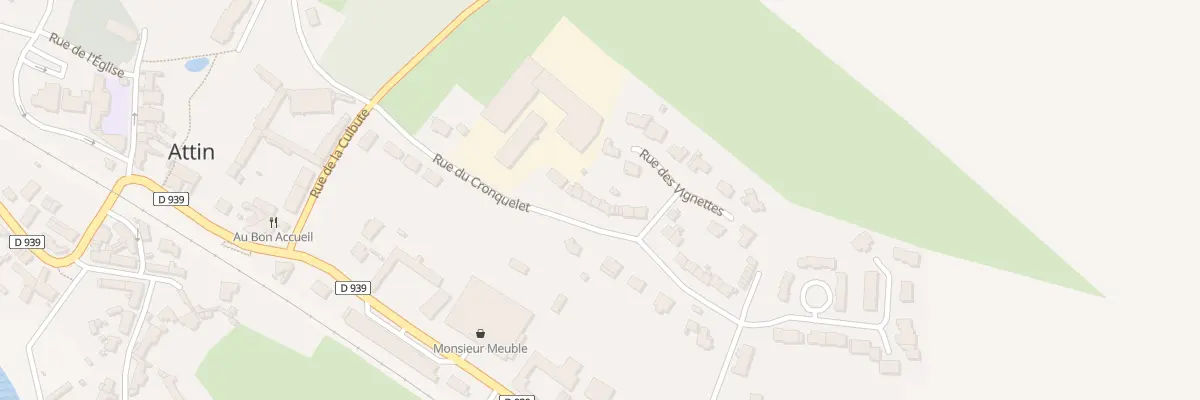 Plan du 32 Rue du Cronquelet à Attin