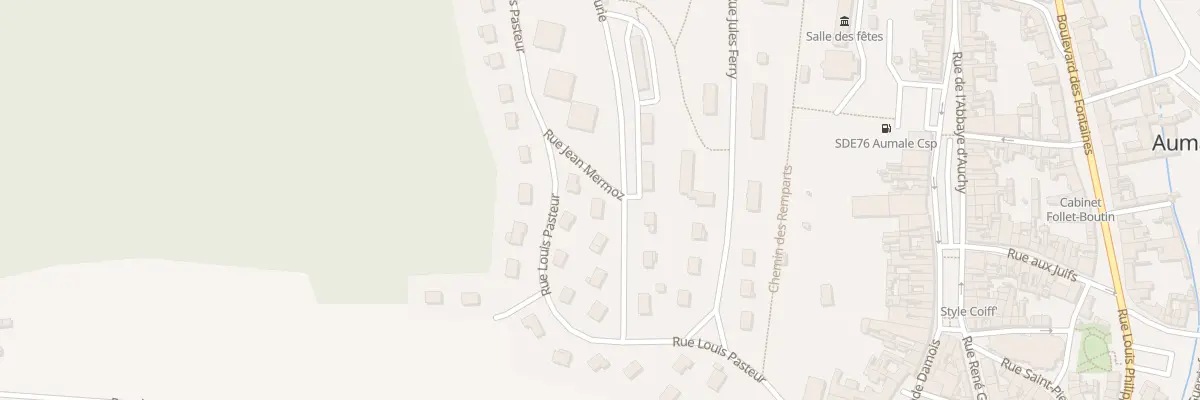 Plan du 1 Rue Jean Mermoz à Aumale