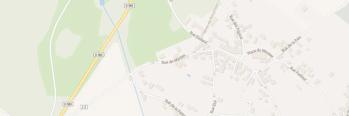 Plan du 3 Rue de Mantes à Fontenay-Saint-Père