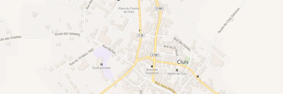 Plan du 10 Rue du Champ de Foire à Cluis