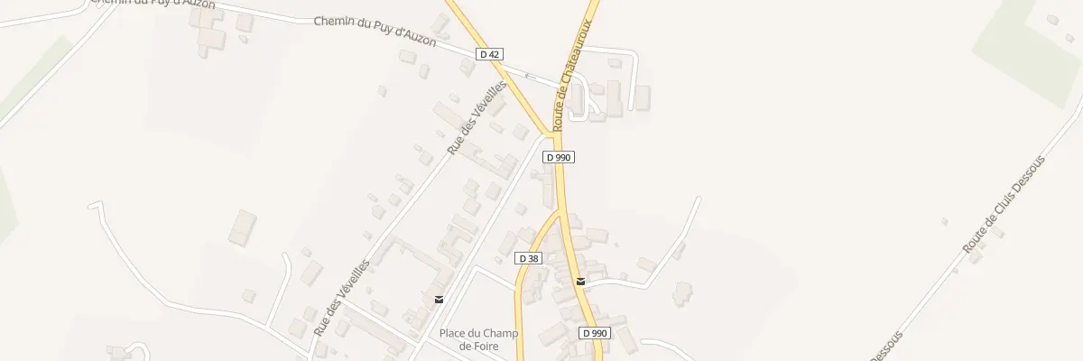 Plan du 39 Rue du Pont Paillard à Cluis