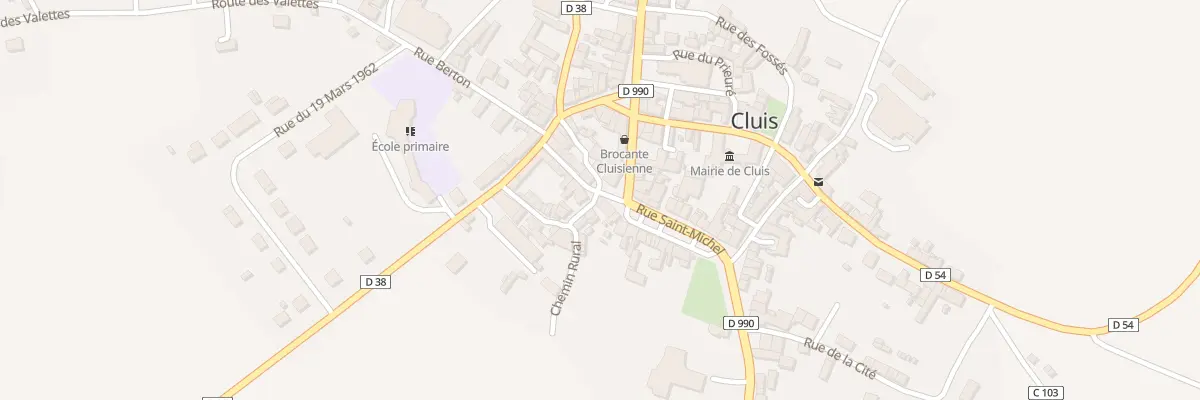 Plan du 1 Rue de la Sablonnière à Cluis