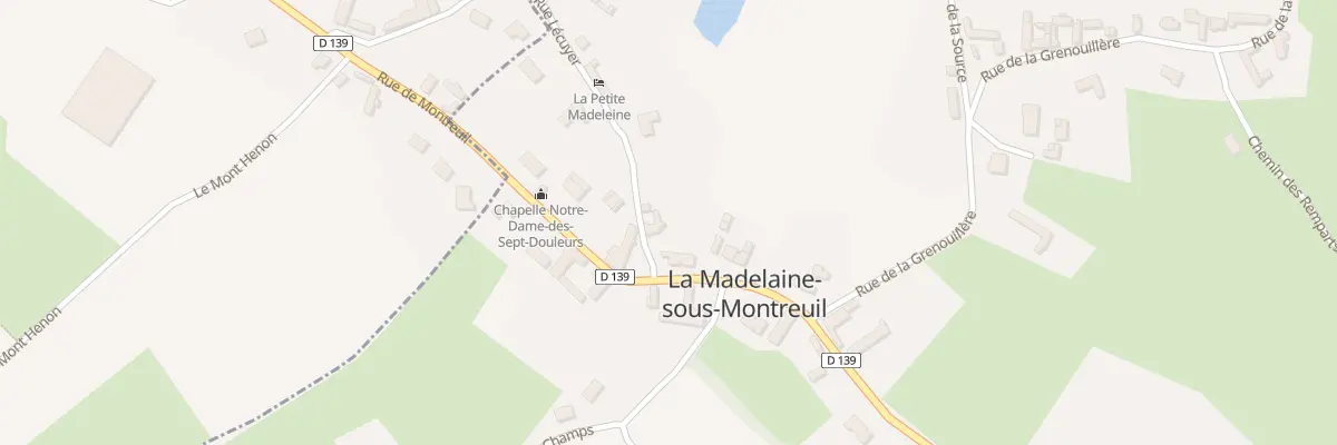 Plan du 9 Rte de Montreuil à La Madelaine-sous-Montreuil