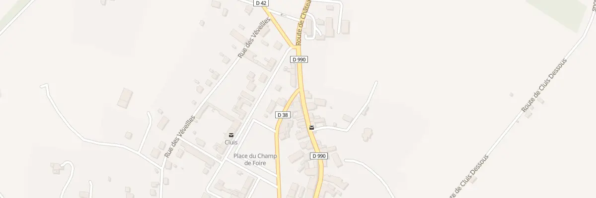 Plan du 33 Rue du Pont Paillard à Cluis
