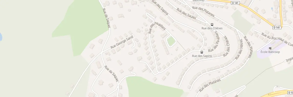 Plan du 7 Rue des Peupliers à Tulle