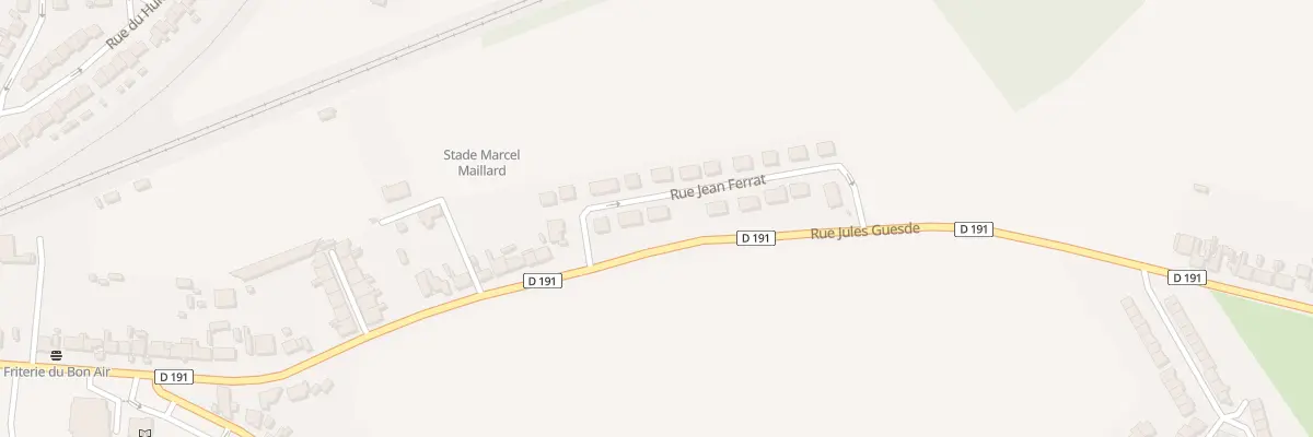 Plan du 6 Rue Jean Ferrat à Rinxent