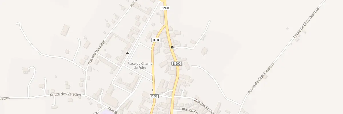 Plan du 13 Rue du Pont Paillard à Cluis
