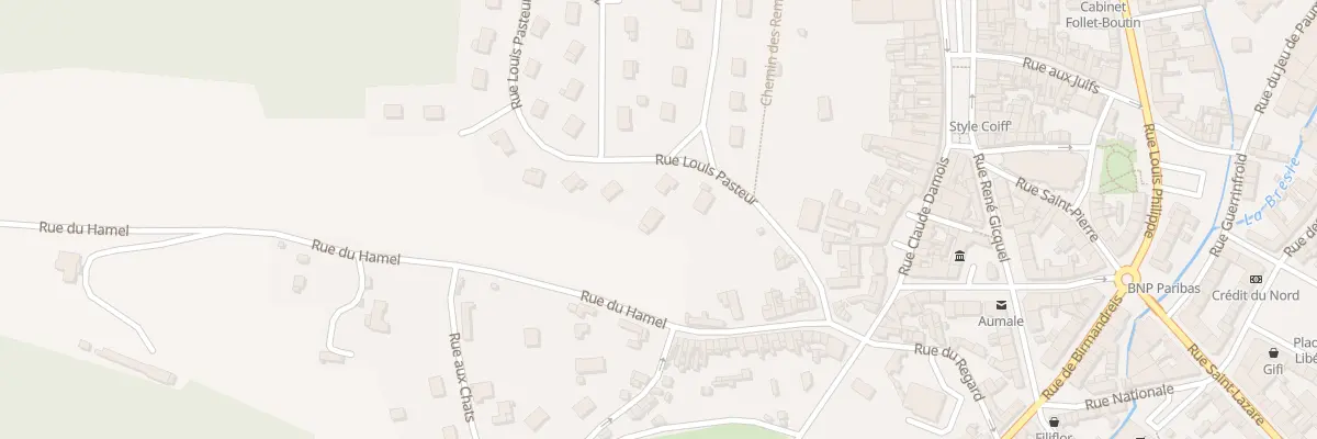 Plan du 7 Rue Louis Pasteur à Aumale