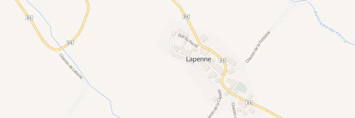 Plan du 11 Rue du Barry à Lapenne