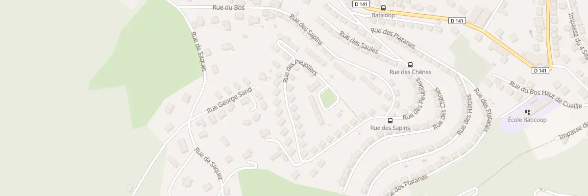 Plan du 34 Rue des Peupliers à Tulle