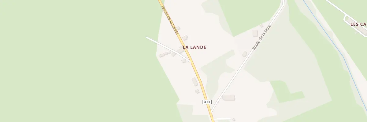 Plan du 7 Rte de la Lande à Bosmoreau-les-Mines