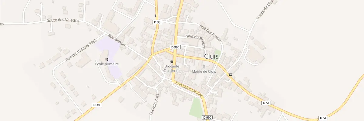 Plan du 4 Rue du Château à Cluis