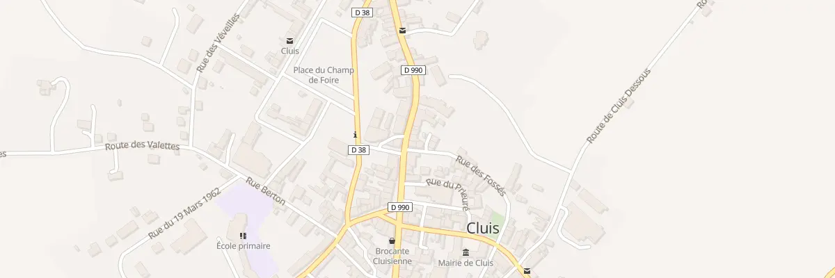 Plan du 2 Rue du Pont Paillard à Cluis