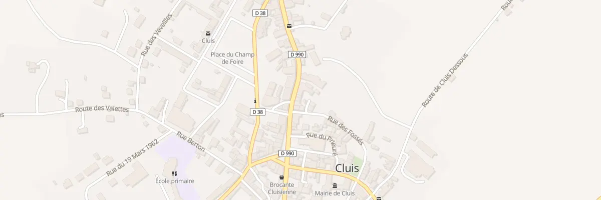 Plan du 4 Rue du Pont Paillard à Cluis