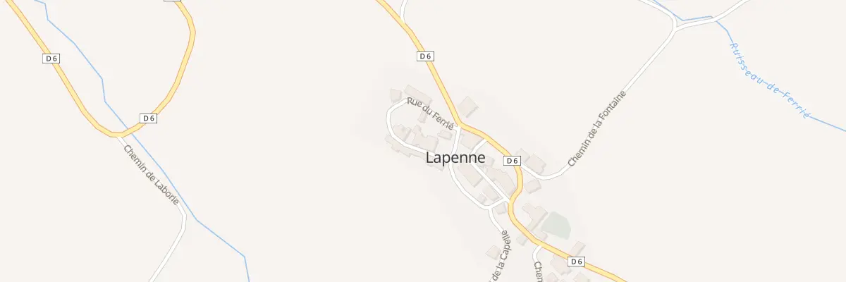 Plan du 12 Rue du Barry à Lapenne
