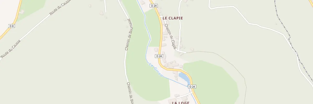 Plan du 5006 Le Clapié à Cénevières