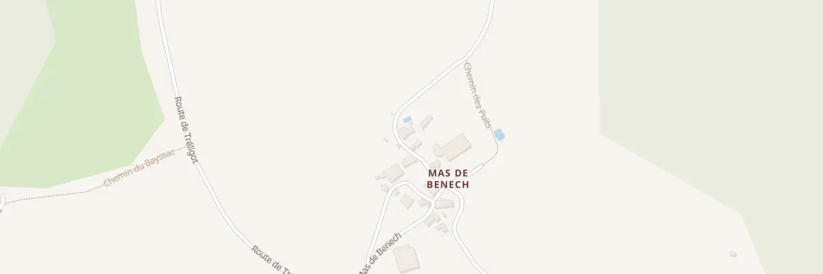 Plan du 302 Rte du Mas de Benech à Lugagnac