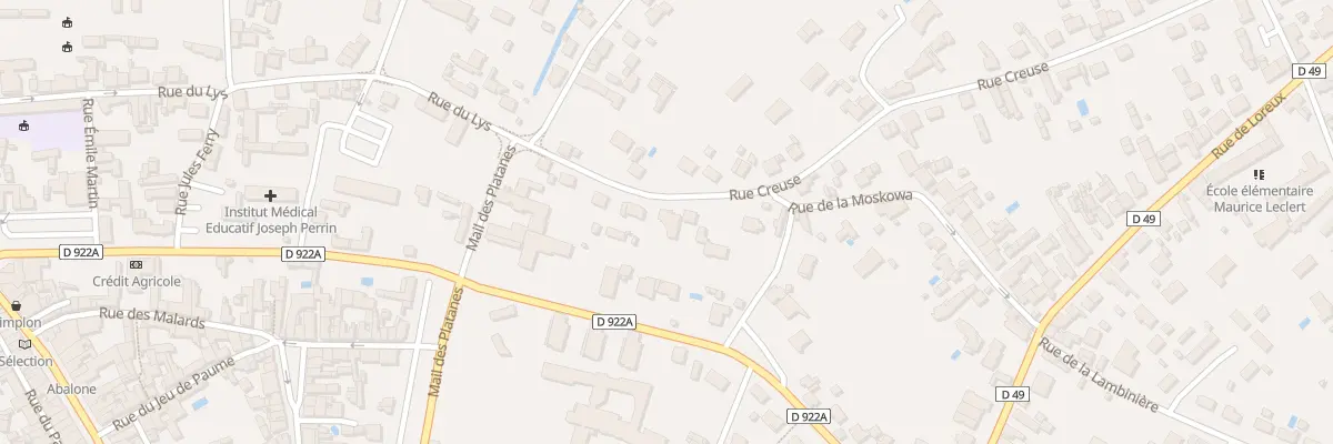 Plan du 9 Rue Creuse à Romorantin-Lanthenay