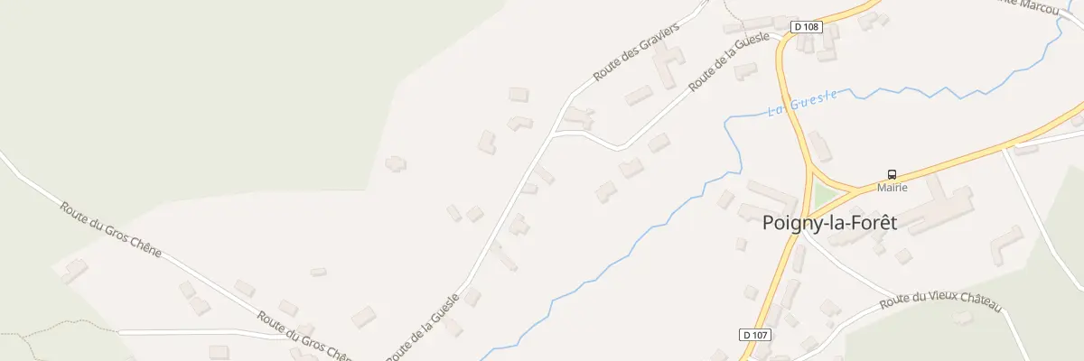 Plan du 10 Rte de la Guesle à Poigny-la-Forêt