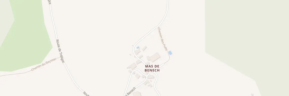 Plan du 5275F Mas de Benech à Lugagnac