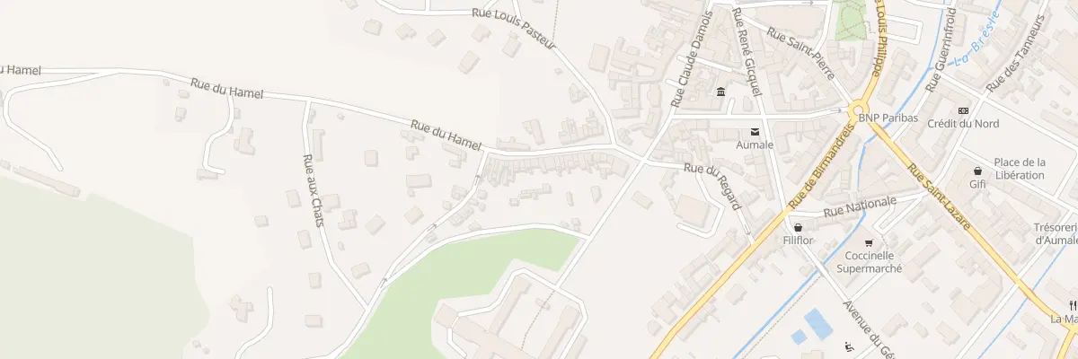 Plan du 23 Rue du Hamel à Aumale