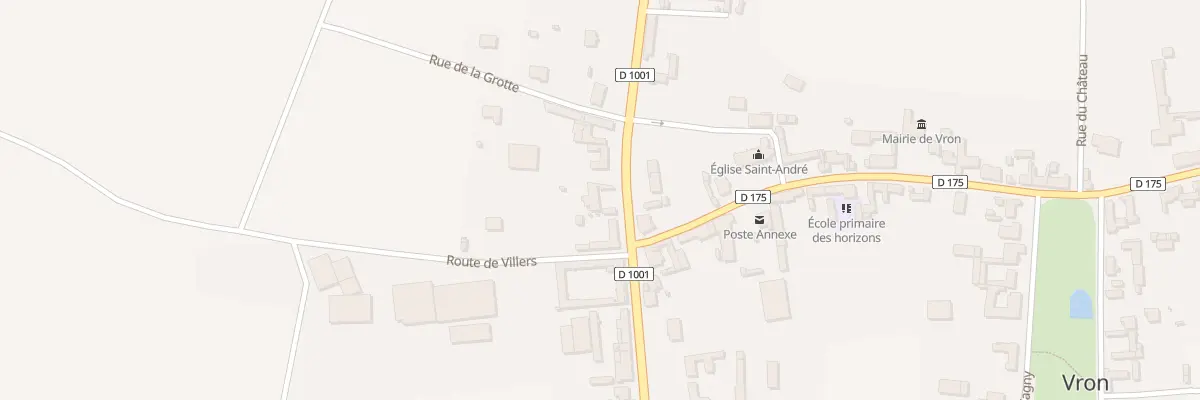 Plan du 53 Vc Route Nationale à Vron