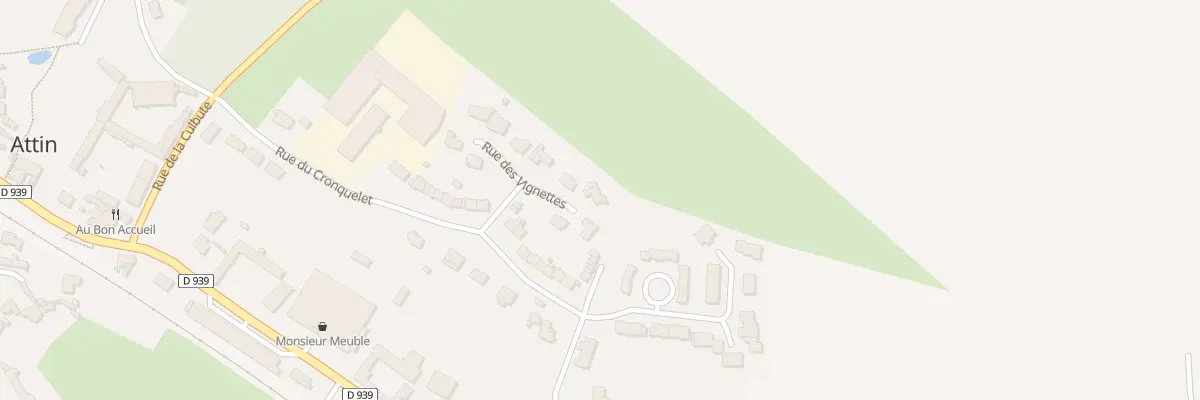Plan du 8 Rue des Vignettes à Attin