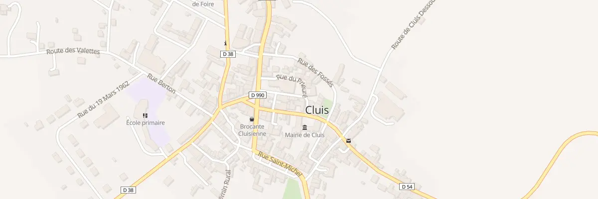 Plan du 6 Rue de l’Eglise à Cluis