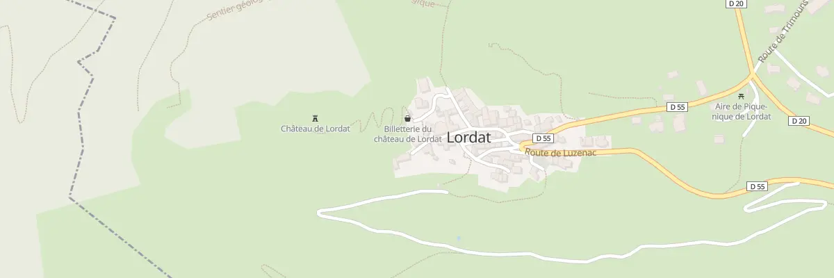 Plan du 4 Le Village à Lordat