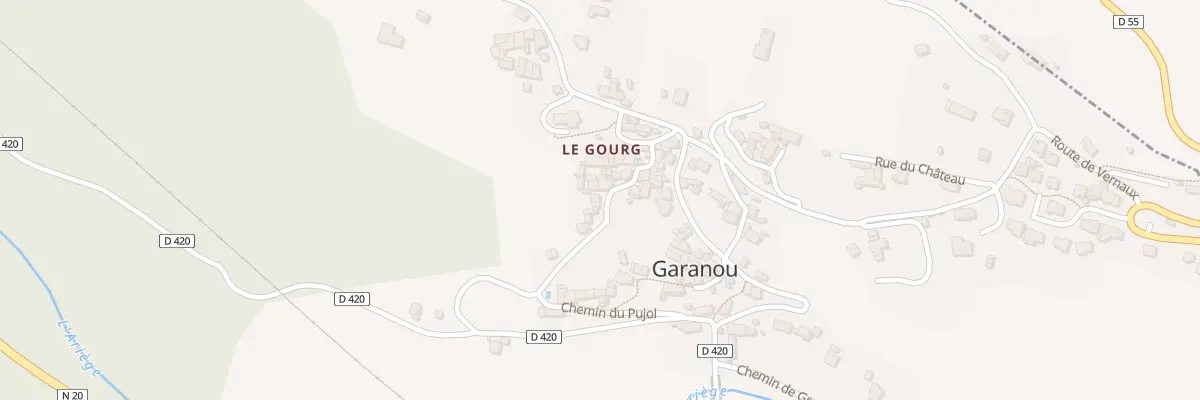 Plan du 75 Che du Pujol à Garanou