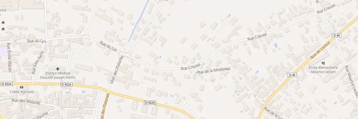 Plan du 10 Rue Creuse à Romorantin-Lanthenay