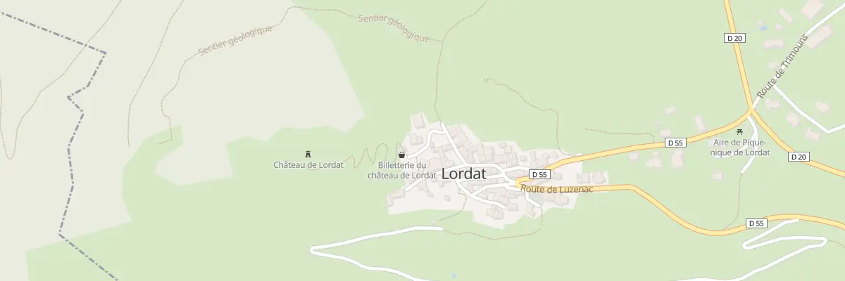 Plan du 51 Le Castel à Lordat