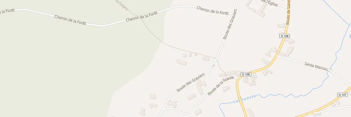 Plan du 3 Rte des Graviers à Poigny-la-Forêt