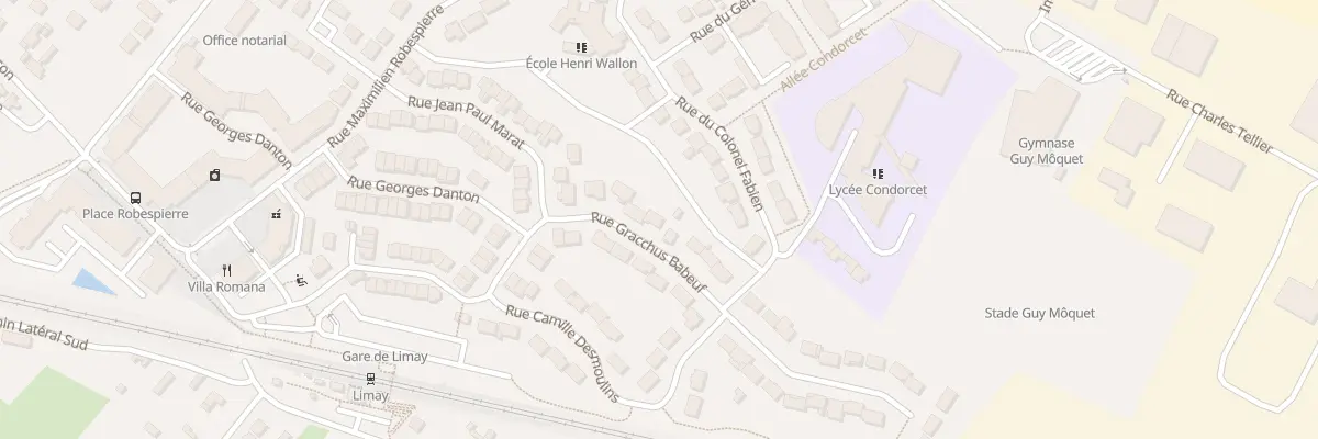 Plan du 9 Rue Gracchus Babeuf à Limay