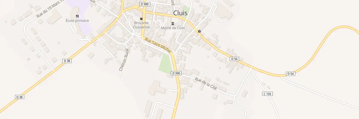 Plan du 5 Rte d’Aigurande à Cluis