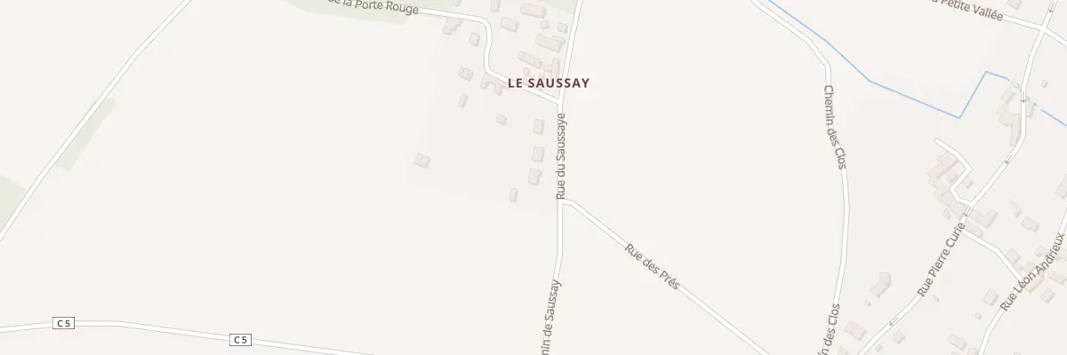 Plan du 5034 Rue du Saussaye à Fontenay-Saint-Père