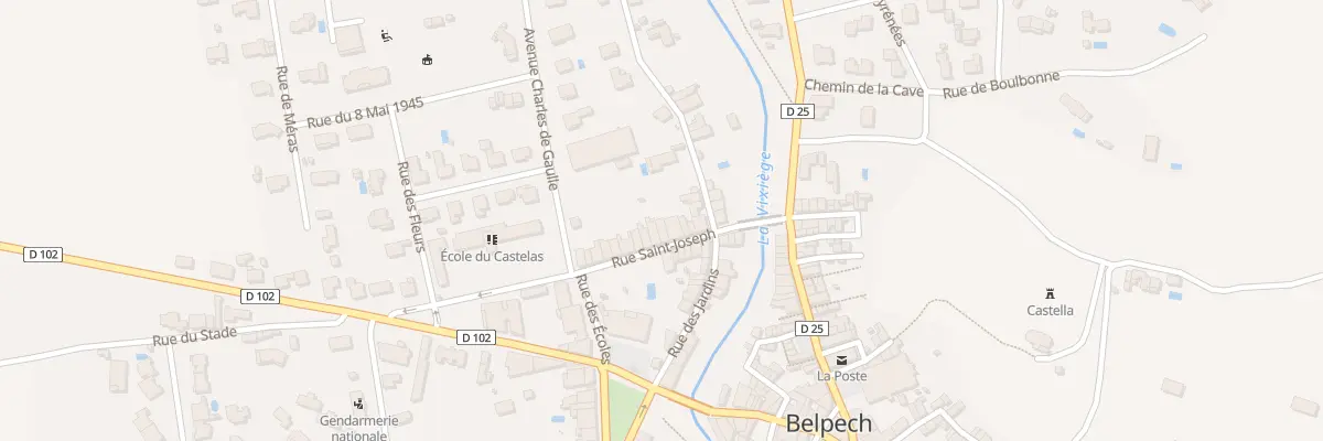 Plan du 12 Rue Saint-joseph à Belpech