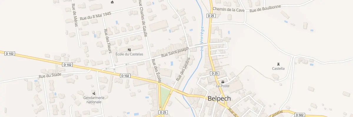 Plan du 15 Rue Saint-joseph à Belpech