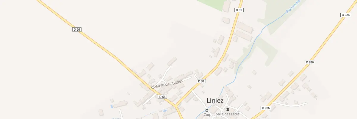 Plan du 1 Che des Battes à Liniez