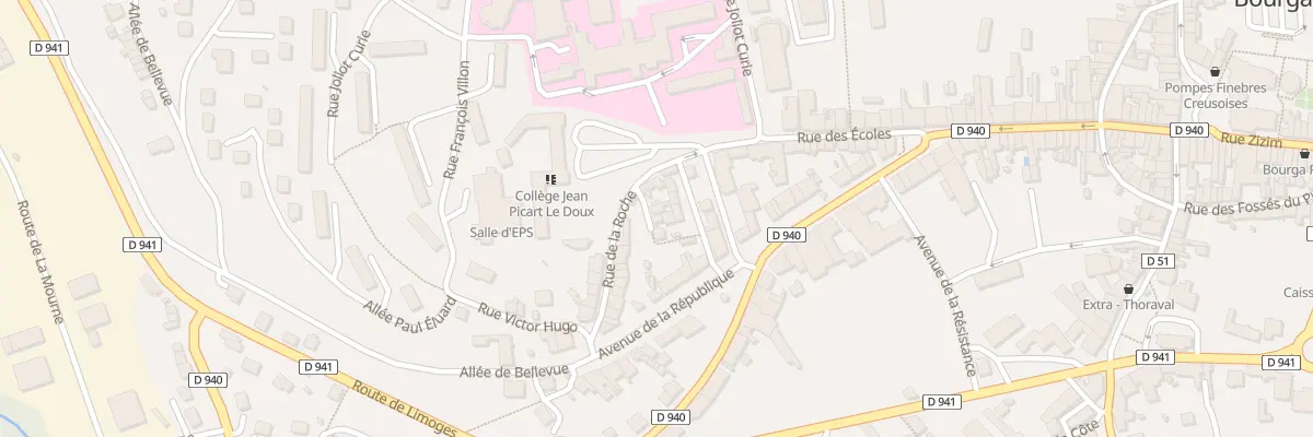 Plan du 5B Rue de La Roche à Bourganeuf