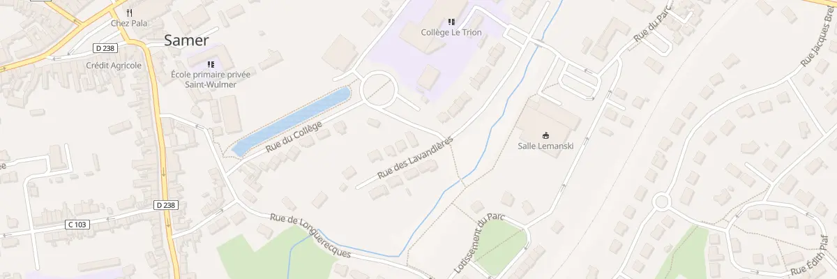 Plan du 210 Rue du Collège à Samer
