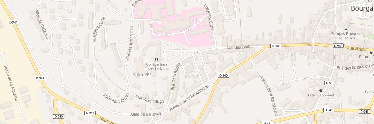 Plan du 3 Rue de La Roche à Bourganeuf
