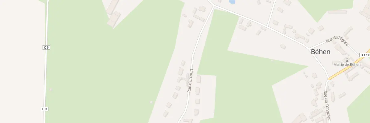 Plan du 10 Rue d’Ercourt à Béhen