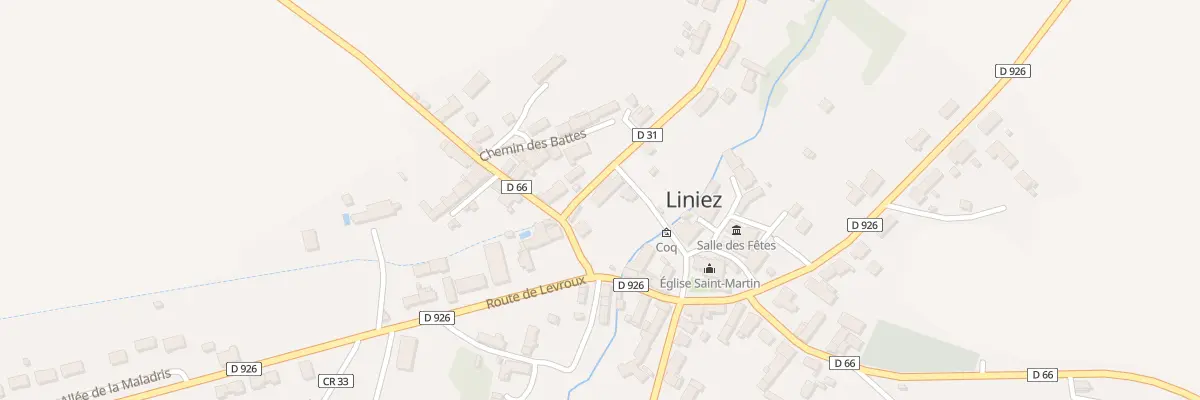 Plan du 2 Rte de Fontenay à Liniez