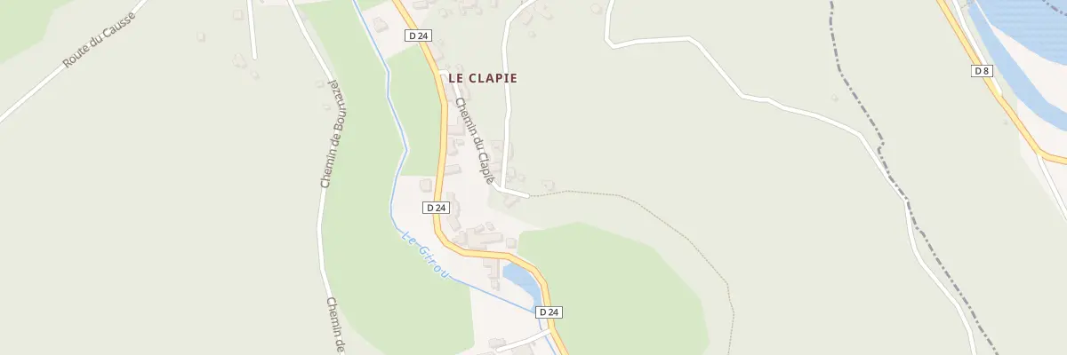 Plan du 8 Le Clapié à Cénevières