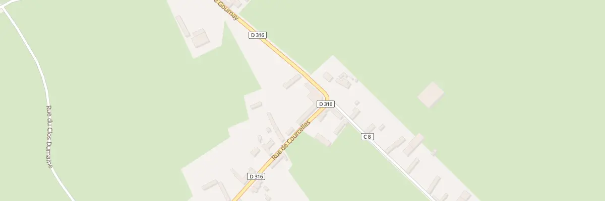 Plan du 2 Rue de Courcelles à Campeaux
